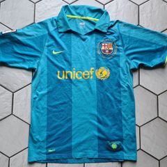 Nike Unicef FCB Barcelona Jersey Shirt Football Soccer Size M Medium Rare blue