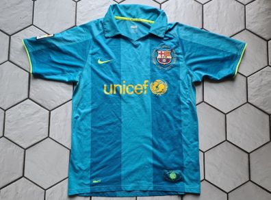 Nike Unicef FCB Barcelona Jersey Shirt Football Soccer Size M Medium Rare blue
