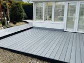 AlphaDeck Composite Decking Cool Grey 360x14cm