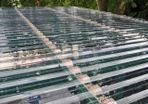 Clear polycarbonate roof sheeting