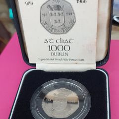 Ireland 1988 Proof Fifty Pence Millennium Coin