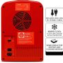 Coca Cola (Classic) 4 Liter/6 Can Portable Fridge/Mini Cooler for Food, Beverages, Skincare -Use at Home, Office, Dorm, Car, Boat-AC & DC Plugs Included (FREE POSTAGE) Image 5