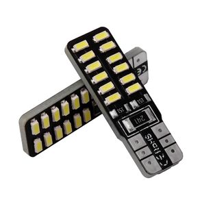 t10 led canbus T10 24led 3014 smd LED No OBC Error 194 168 W5W T10 LED light Interior Instrument Light bulb lamp White