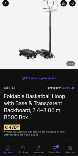 Basketball Net - Adjustable up to full height