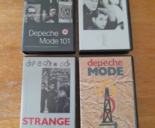 four DEPECHE MODE Music VHS tapes/Cassettes. Music video,101, Strange, Some Great Videos, Live in Hamburg, collectable, memorabilia.