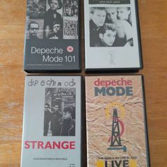 four DEPECHE MODE Music VHS tapes/Cassettes. Music video,101, Strange, Some Great Videos, Live in Hamburg, collectable, memorabilia.