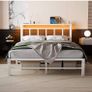 Double Bed Base with Charging Station and LED Lights Image 8