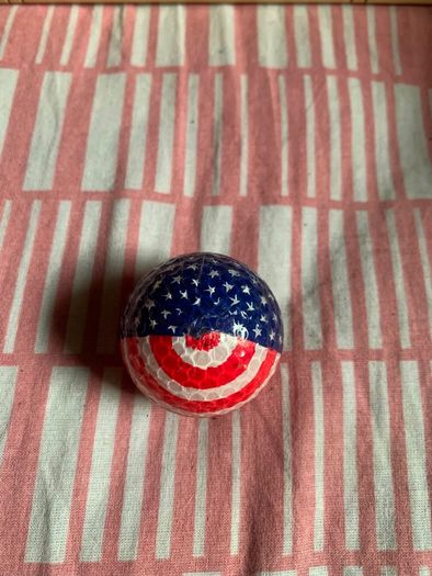 American Themed golf ball