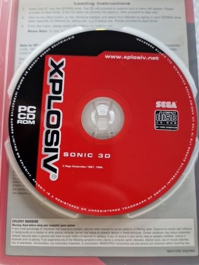 Sonic 3D Flickies Island  Sega Pc  Pc Cd Rom games Original