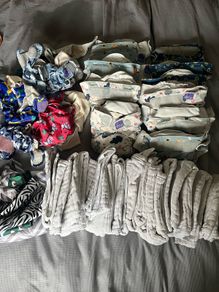 Large bundle cloth nappies
