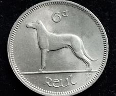 Ireland - 1968 - 6 Pence - Wolfhound - UNC - KM.13a - [2528]