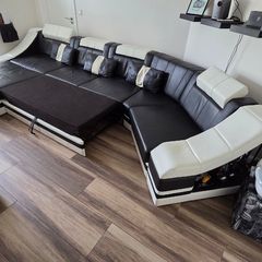 Sofa with Ottoman and sleeping function