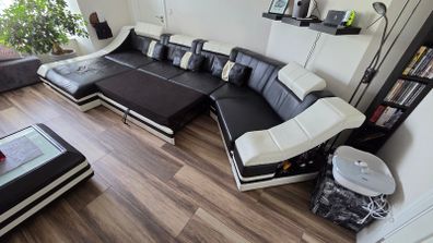 Sofa with Ottoman and sleeping function
