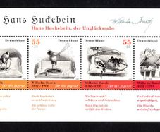 2007 Germany (Deutschland) The 175th Anniversary of the Birth of Wilhelm Busch Commemorative Stamps Miniature Sheet Mint Never Hinged (MNH)