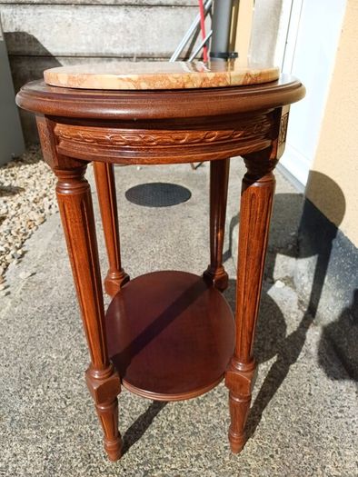 Vintage French Oval Side Table