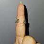 Rebel Studio Net Style Adjustable Diamante Ring Image 2