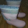 Light up fleece lined wellies Image 2
