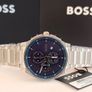 BOSS Peak 2.0 Chronograph 45mm Blue Matte Dial Steel Bracelet Watch 1514189 Image 2