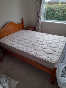 Double bed with mattress