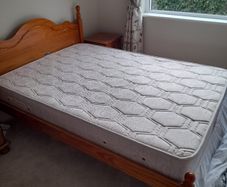 Double bed with mattress