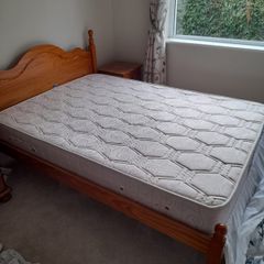 Double bed with mattress