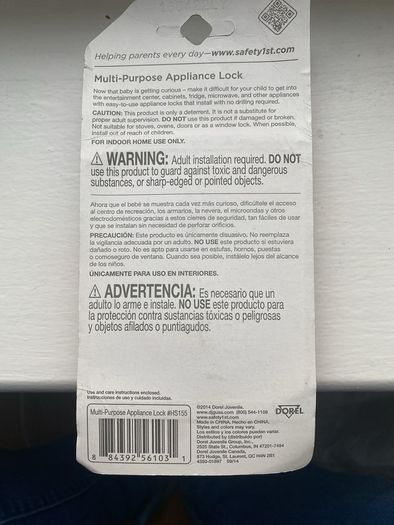 Child proof Safety multipurpose lock for appliance or fridge