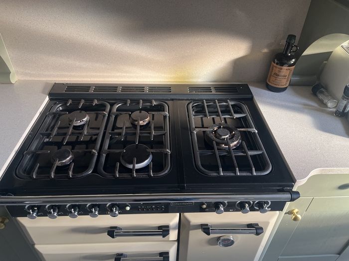 Rangemaster Classic 90 Dual Fuel Range Cooker Cream & Chrome