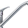 NEW SALE | Sink Mixer Tap Single Lever with Long Swivel Spout Monobloc Faucet Solid Brass Body Chrome Image 2