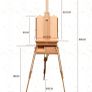 Kuyal Wooden Easel & Painting Storage Image 2