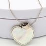 Reversible Marcasite And Mother Of Pearl Silver Necklace Image 6