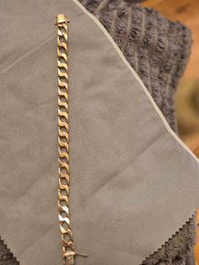 9 Carat Heavy Italian Rose Gold Curb bracelet