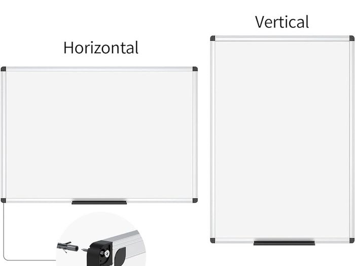 SALE | Magnetic Whiteboard Silver Aluminium Frame, W90xH60CM