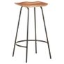 Bar Stools 4 pcs Solid Acacia Wood Image 3