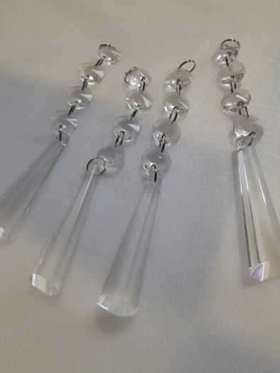 CHANDELIER - Facetted - Drop Pendants Lot
