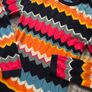 Boboli Chevron Zig-Zag & Striped Knit Dress Image 3