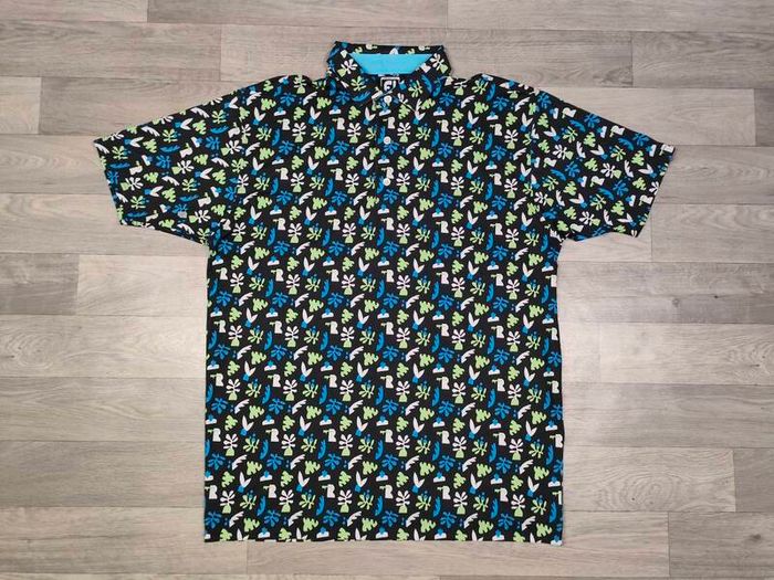 FootJoy FJ Patterned Golf Polo Shirt Mens XL
