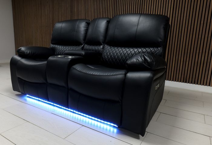 2 Seater Rita Plus Electric Leather Recliner Sofa