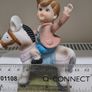 Vintage Musical Figurine Child on Horse Image 5