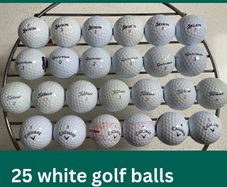 25 Premium mixed white golf balls