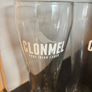 2 Clonmel Pure Irish Lager branded pint glasses Image 2
