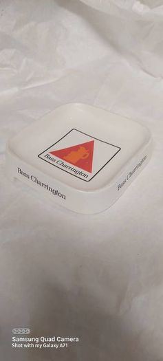 Old large vintage rare bass charrington ashtray rare item ,made by wade ,good condition, see pictures for condition,price includes post to anywhere in Ireland thank you, collectors item,,
