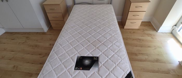 Pristine Single Bed & Premium Orthapedic Mattress