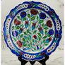 Mid Century Turkish Kutahya Isnik Wall Plates Trio Signed Image 3