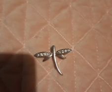 sterling silver dragonfly pendant