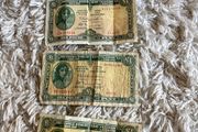 Lady Lavery Vintage Irish Punt Notes Pre Euro 10 and 1 pound Banknotes Irish Collectors Set