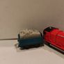 Trackmaster Thomas and Friends Motorised James Train with Cargo Truck 2013 Image 3