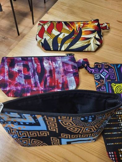 small handmade cosmetic bag
