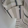 cream satin mini dress with green stripe REDUCED Image 2