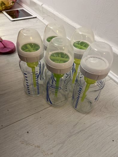 Dr. Browns Glass milk bottles