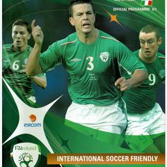 Rep of IRELAND v ITALY Soccer programme 17-08-2005